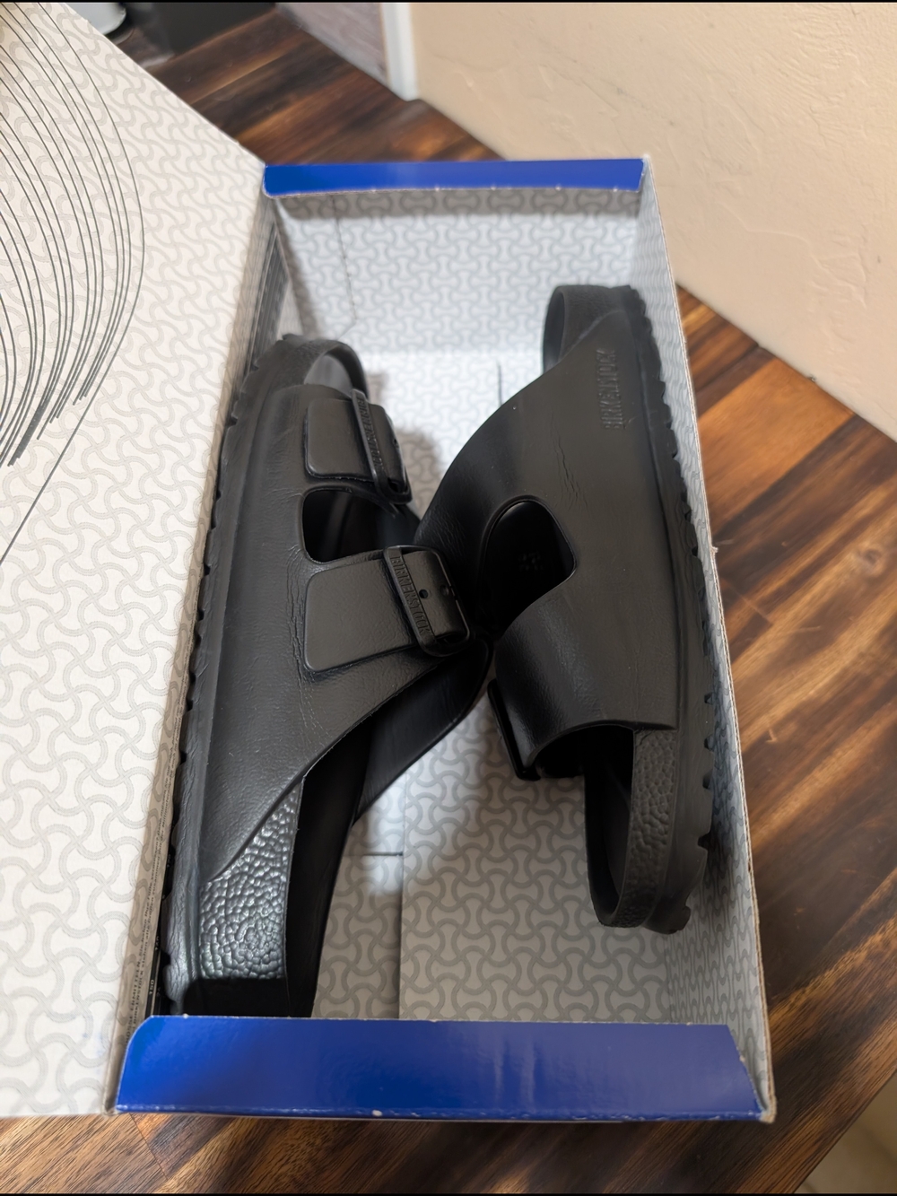 Unisex Birkenstock Arizona EVA Waterproof Sandals Black (Size 38) L-7 M-5 - Picture 3 of 16